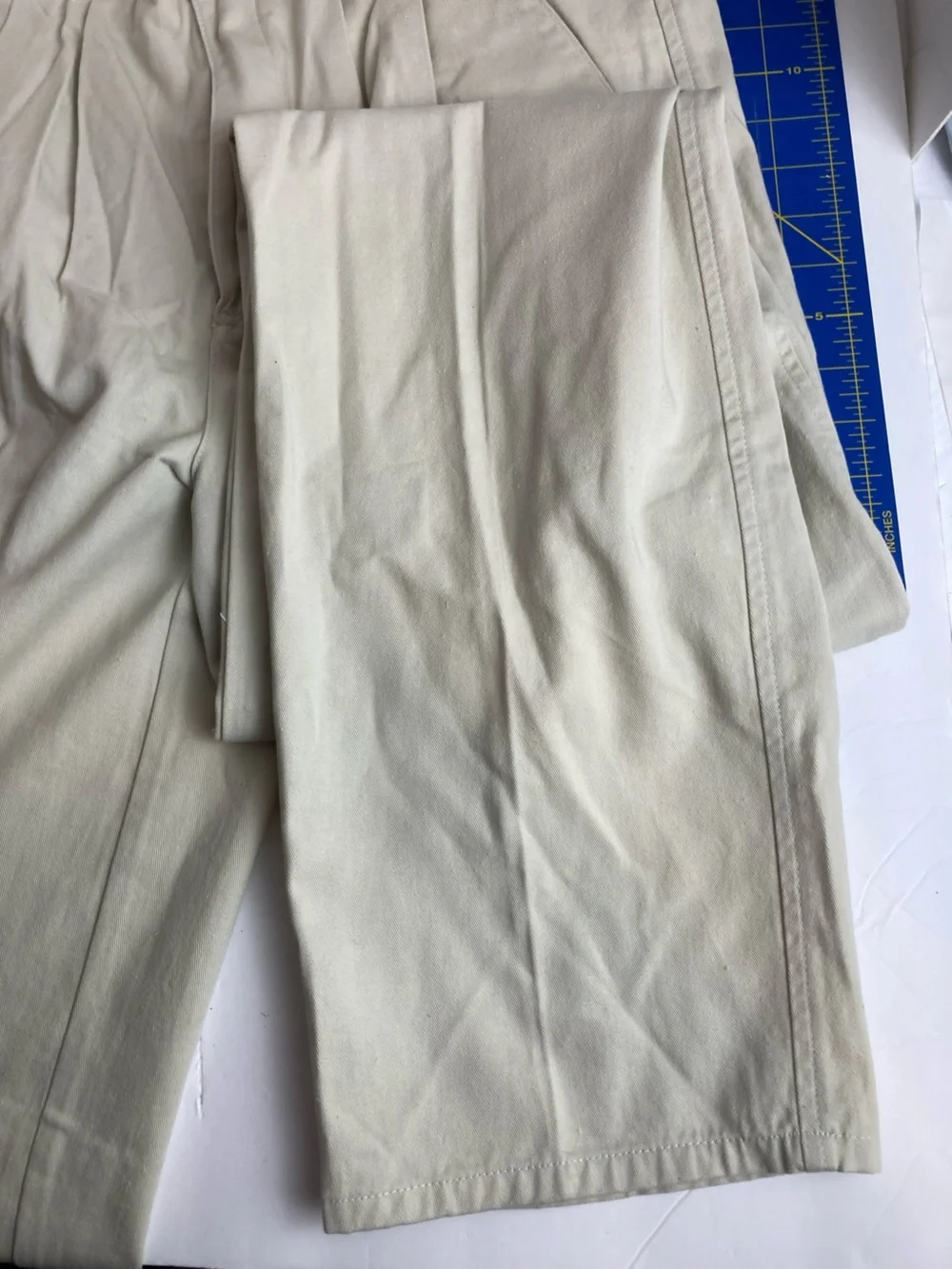 American Trouser Men’s 32x34L Cement Pleated 100% Cotton Pants